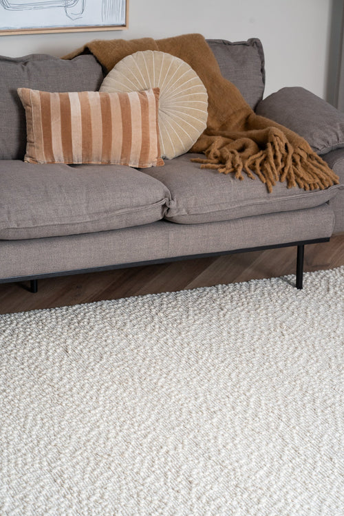 Wollen vloerkleed Nuta ivoor/wit -  Interieur05