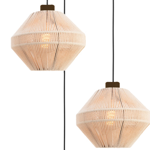 EGLO hanglamp Orimini - Ø 48 cm - crème/brons - textiel - vtwonen shop