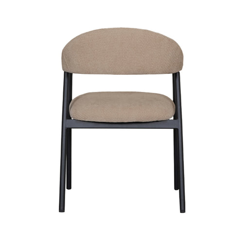 LABEL51 Eetkamerstoel Amaze - Beige Stof - Zithoogte 50cm - Set van 2 - vtwonen shop