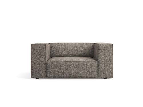 Cosmopolitan Design Fauteuil Arendal chenille, grijs - 102x124x70cm