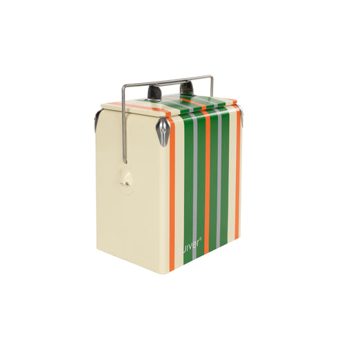 Zuiver Cooler Be Wine Koelbox Strepen Lemon  - Groen