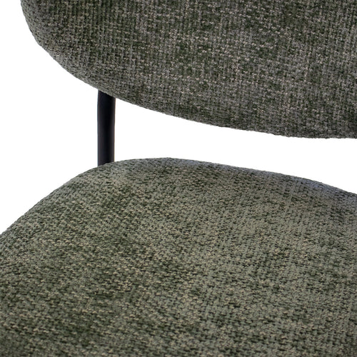 Giga Meubel Eetkamerstoel Vajèn - Stof - Groen - Set van 2 - vtwonen shop