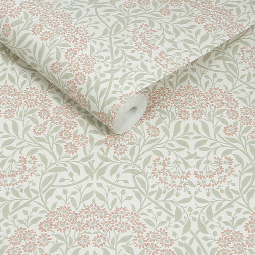 William Morris at Home Vliesbehang - Michaelmas Daisy Peony & Sage