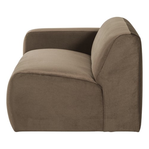 WOOOD 2-zits bank arm links Mojo Base - Velvet - Taupe - 74x185x97