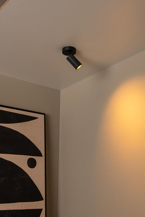 Lucide plafondspot CLUBS - 1xGU10 - Zwart - vtwonen shop