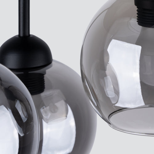 Sollux Lighting Kroonluchter ALINO 3 zwart - 35x35x35cm