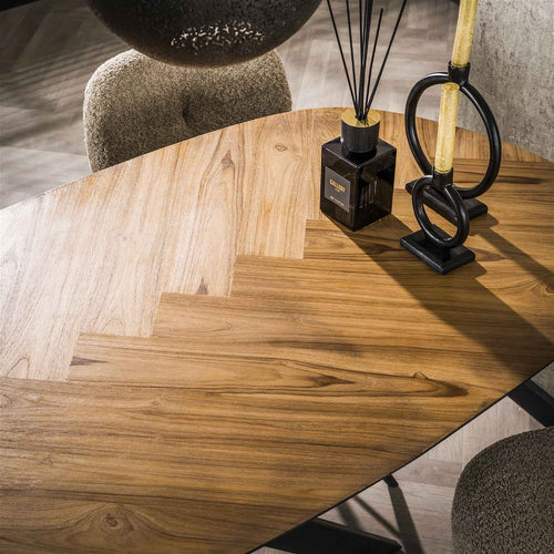 Giga Meubel Bartafel Organisch - Naturel Hout - 140x80x92cm