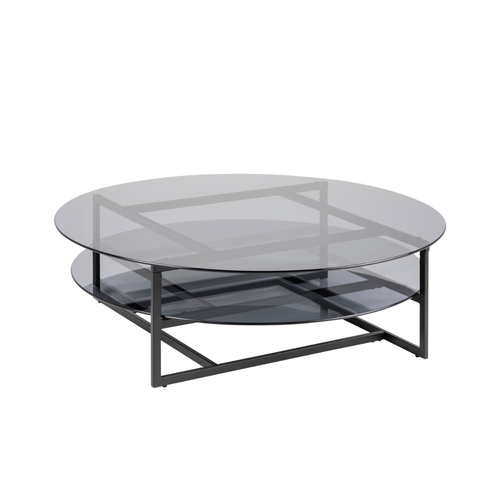 Rebellenclub Salontafel Sala - Ø120 cm - Getint Glas - vtwonen shop