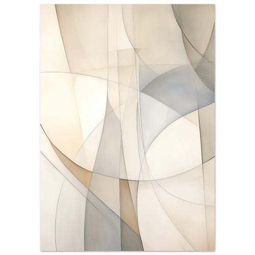 Artfulprints  Abstract - Fine lines 2   poster A4 21x29.7 cm
