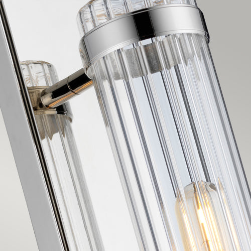 Wellington 1 Lichte Wandlamp Gepolijst Chroom IP44