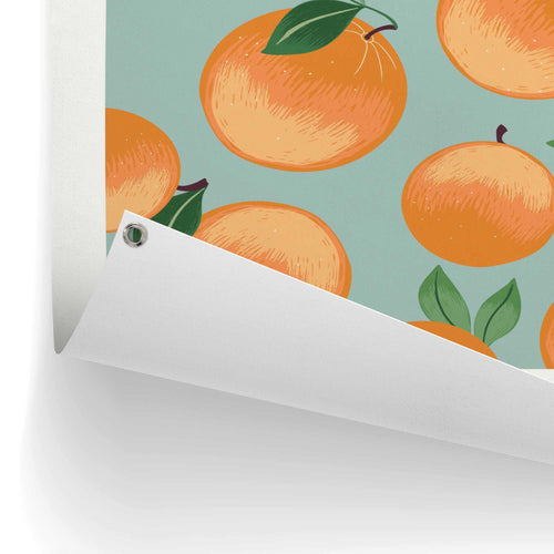 Reinders Oranges tuinposter -  oranje - tuin - 80x60cm