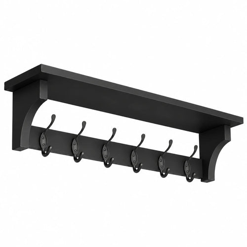 Ylumen kapstok Lenny -  20  x 16.5   cm - zwart