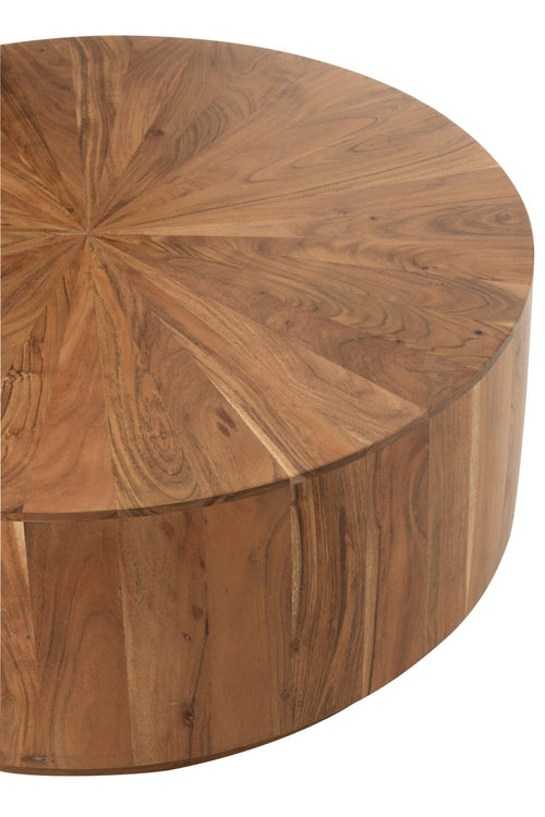 J-Line salontafel Rond - hout - naturel