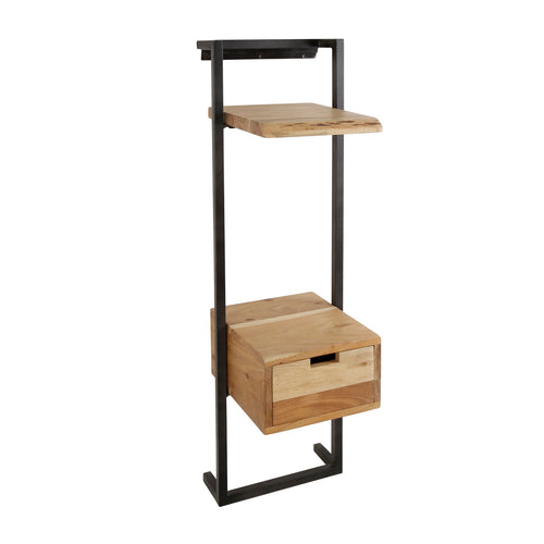 Giga Meubel Nachtkastje Air - Naturel Acaciahout - 30x30x100cm - vtwonen shop