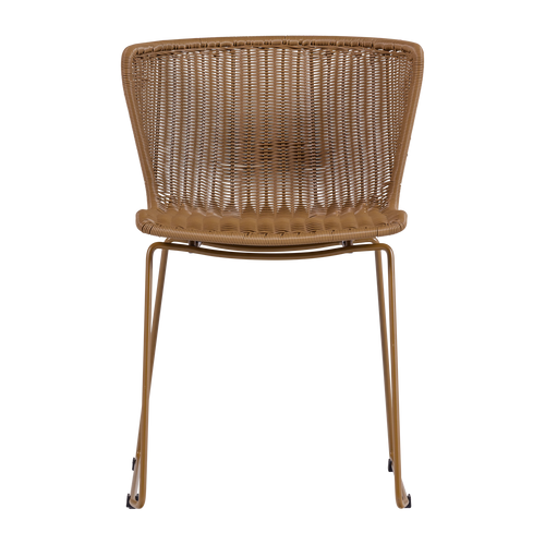 WOOOD tuinstoelen Wings - Honinggeel - Kunststof - 78x55x54 - Set van 2