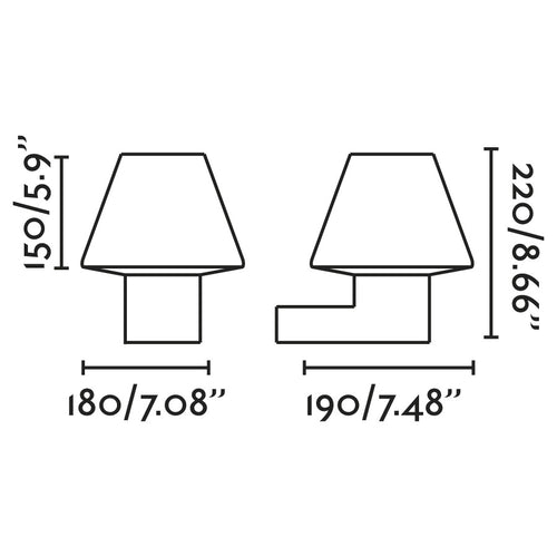 Faro Mistu Buiten moderne wandlamp donkergrijs 1x E27 IP44