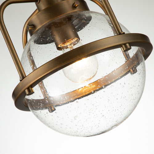 Elstead Kichler Triocent Globe Pendel Plafondlamp Natuurlijk Messing, IP44