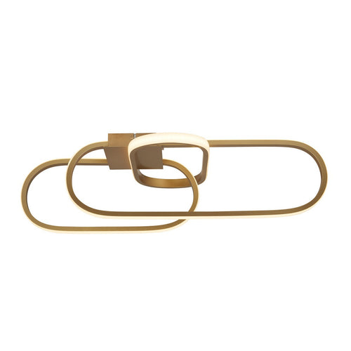 Clip LED-plafondlamp, goud aluminium