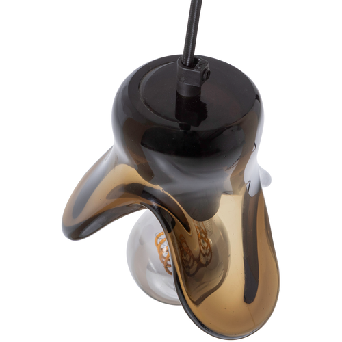 WOOOD hanglamp klein Elle - Glas - Bruin - 12x14x13 - vtwonen shop