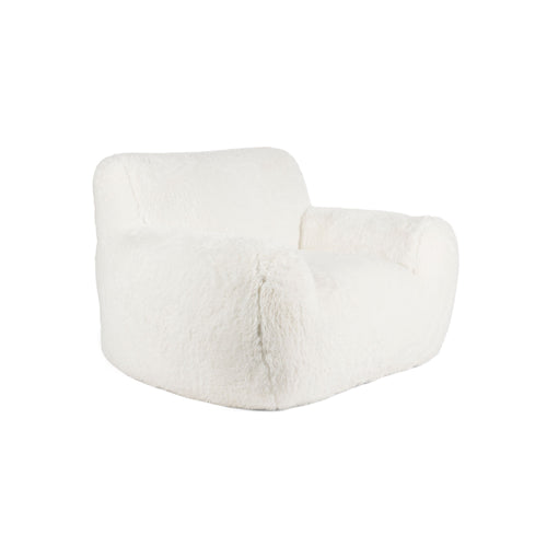Bold Monkey Cuddle the Yeti Fauteuil/ Loungestoel Pluche Wit - vtwonen shop