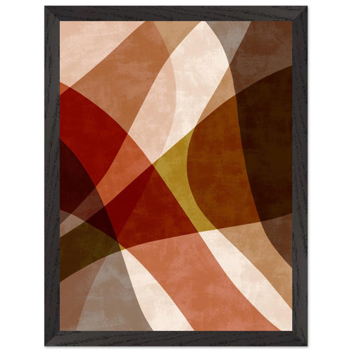 Artfulprints Poster met Lijst Boho – Autumn blend   - 30x40 cm - Bruin
