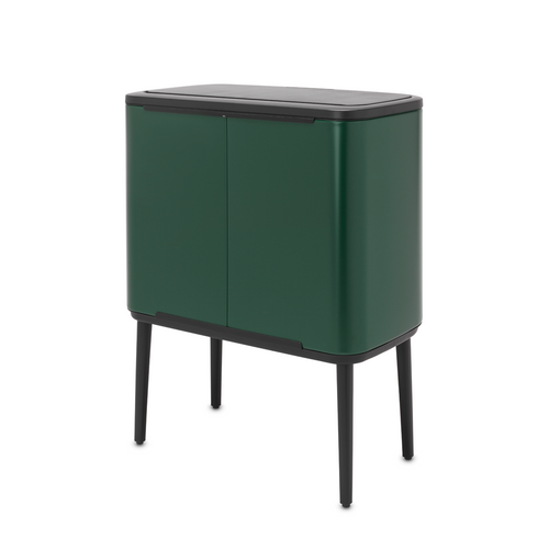 Bo Touch Bin, met 2 binnenemmers, 11 + 23 liter - Pine Green - vtwonen shop