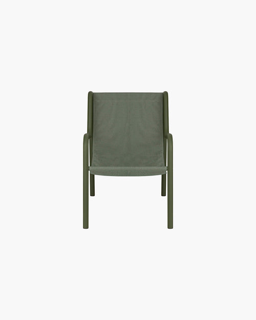 noo.ma Nokk Armchair - Outdoor loungestoel, forest green, stalen frame