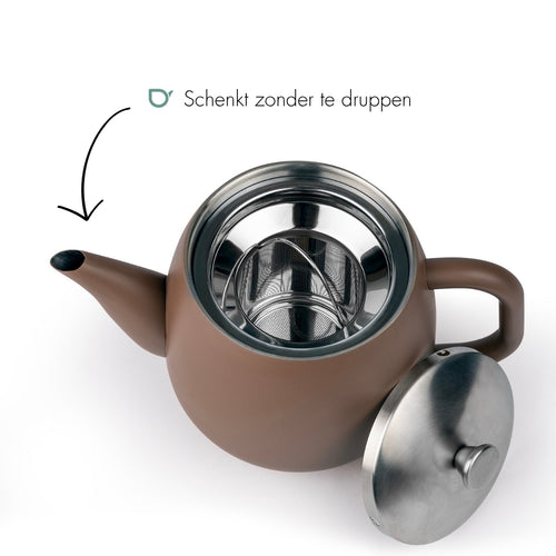 Bredemeijer -Theepot Vera - donkerbruin - 0,9L