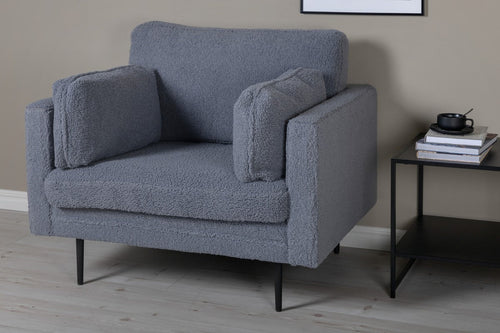 BRAM Fauteuil Renzo - Grijs Teddy