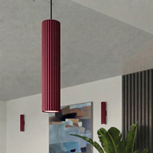 Sollux Lighting Plafondlamp KARBON 60 bordeaux - 6,5x6,5x60cm