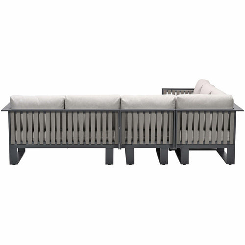 Bologna hoekset - 4-dlg - carbon black - taupe-desert sand - vtwonen shop