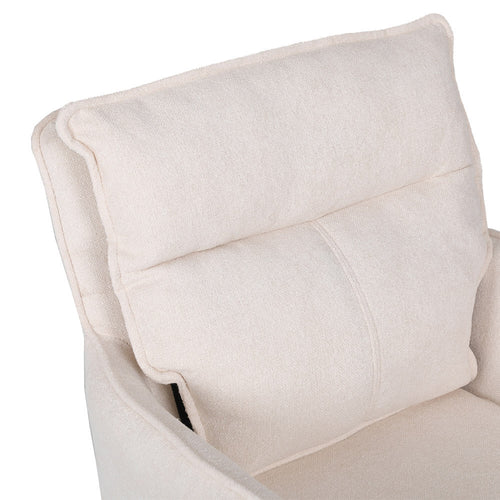 HOME DELUXE bureaustoel CORA geweven stof beige - in hoogte verstelbaar - vtwonen shop