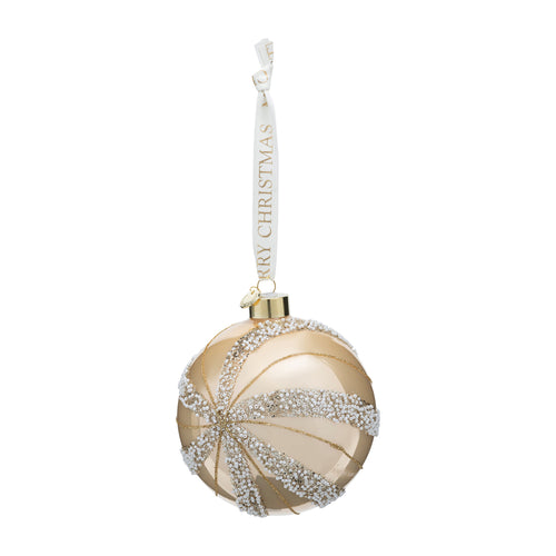 Rivièra Maison Sparkling Waves Ornament Dia 12 - Glas - Goud - vtwonen shop