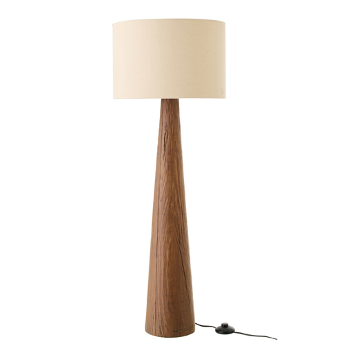 J-Line tafellamp Melina - keramiek - bruin - large