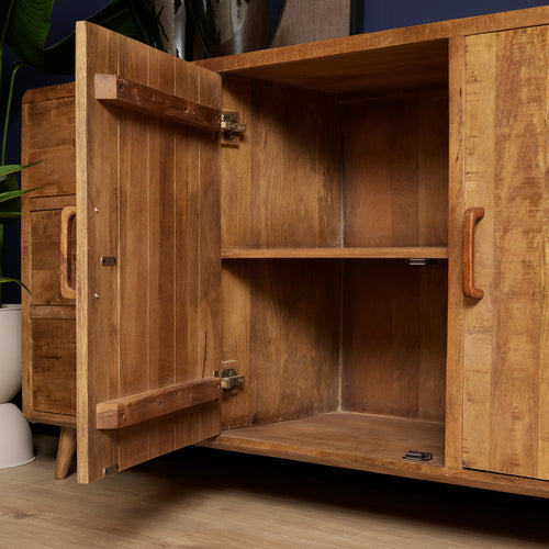 StarFurn Dressoir Omaha - Naturel Mangohout - 180x45x90cm