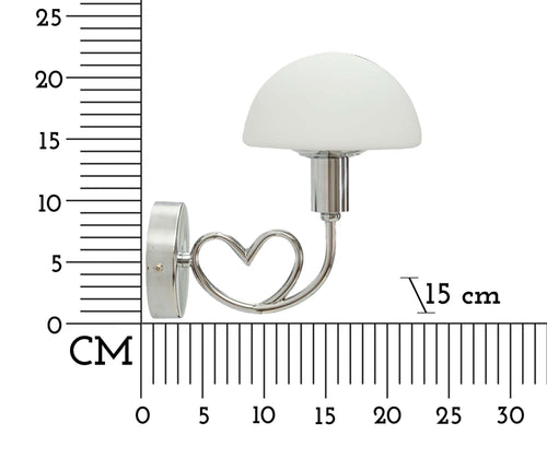 Mauro Ferretti wandlamp - 23x15x22 cm - zilver
