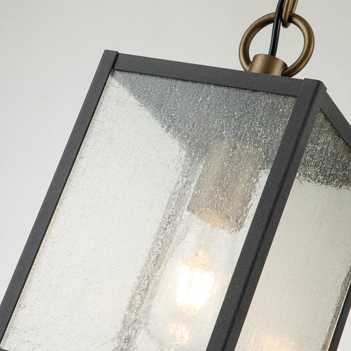 Elstead Kichler Lahden Hanglamp voor buiten Verweerd zink, IP44