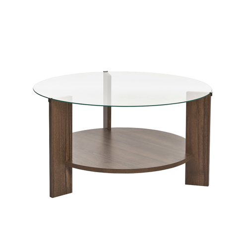Calicosy - CLARA Salontafel met 2 bladen - Eiken - 75x75x40 cm