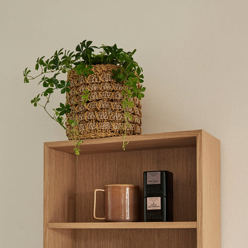 Hübsch manden Pine - abaca - ø22xh20, ø29xh25cm - vtwonen shop