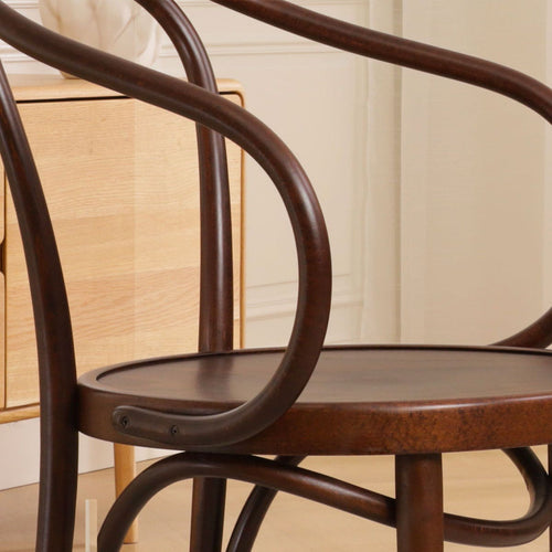 Fameg Venice No.9 Houten Eetkamerstoel Walnoot - Met Armleuning - vtwonen shop