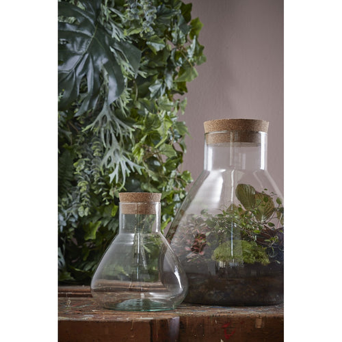 Mica Decorations Emily Voorraadpot - H32 x Ø30 cm - Gerecycled Glas - Transparant