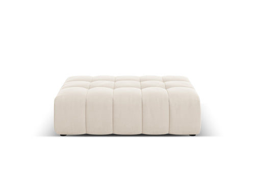 Cosmopolitan Design Poef Chicago flueel lichtbeige - 84x102x42cm