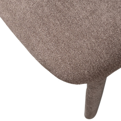 WOOOD eetkamerstoelen Noble - Polyester - Taupe - Set van 6 - vtwonen shop