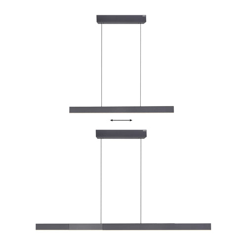 Neuhaus PURE hanglamp e-Lift - 3 lichts - 200  x 240   cm - zwart