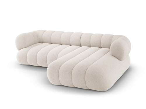 Cosmopolitan Design Hoekbank Koge 5-zits, chenille lichtbeige - 165x270x70cm
