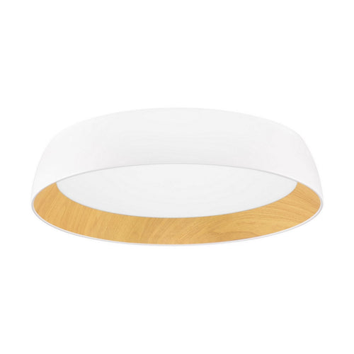 Nova Luce SIGI Inbouw plafondlamp zandwit, hout, Triac dimbaar, LED 50W 4201lm 3000K