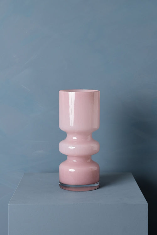 Madame Fleurie Floraison Vaas – Mondgeblazen Glas – Organisch Design & Tijdloze Elegant - 13,5cm x 32cm