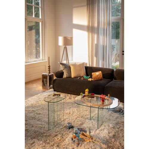 Zuiver Linea Bijzettafel 30x40 cm Glas Transparant