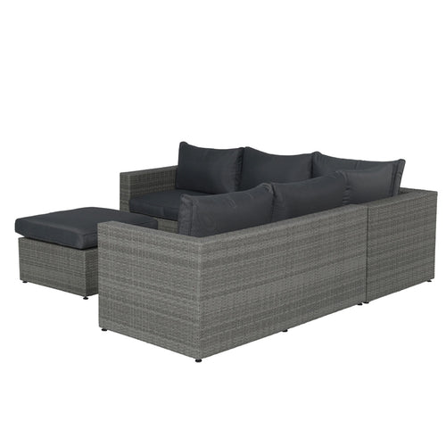 Cayman II lounge set 4-delig - organic grey/antraciet