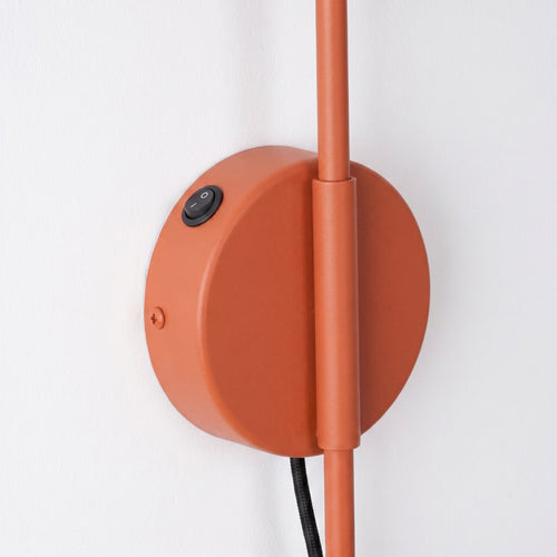 Sollux Lighting Wandlamp NOX 1 rode oker met schakelaar - 14x61x30cm